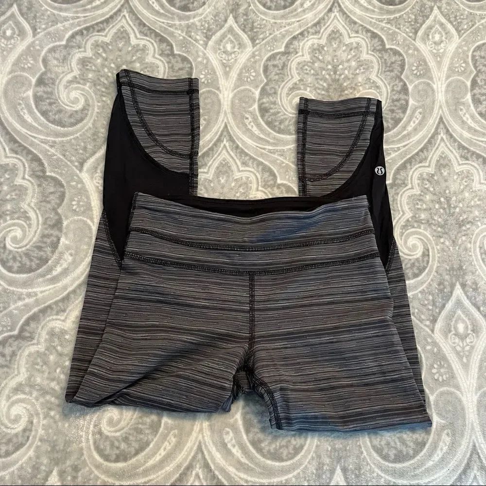 Lululemon athletica gray cropped leggings